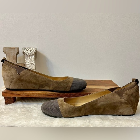 Vaneli Ardelia Suede Metallic Wedge Size 10 - Picture 5 of 14